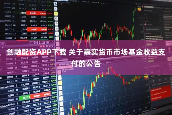 创融配资APP下载 关于嘉实货币市场基金收益支付的公告