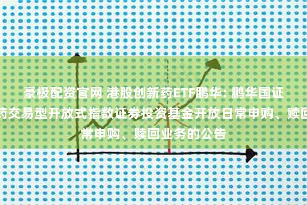 豪极配资官网 港股创新药ETF鹏华: 鹏华国证港股通创新药交易型开放式指数证券投资基金开放日常申购、赎回业务的公告